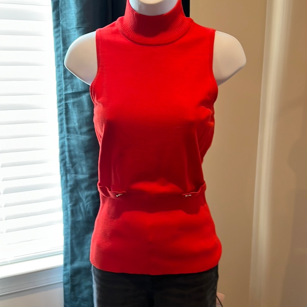 Mock neck shell